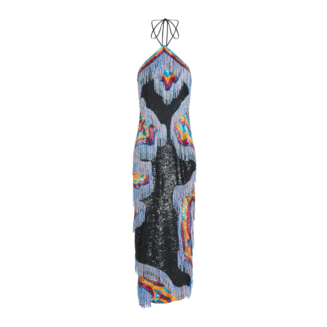 ZURI HALTER DRESS (BLUE SUNRISE)