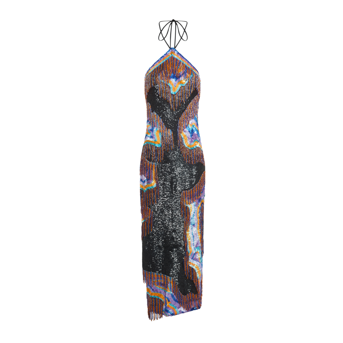 ZURI HALTER DRESS (AQUA DAWN)