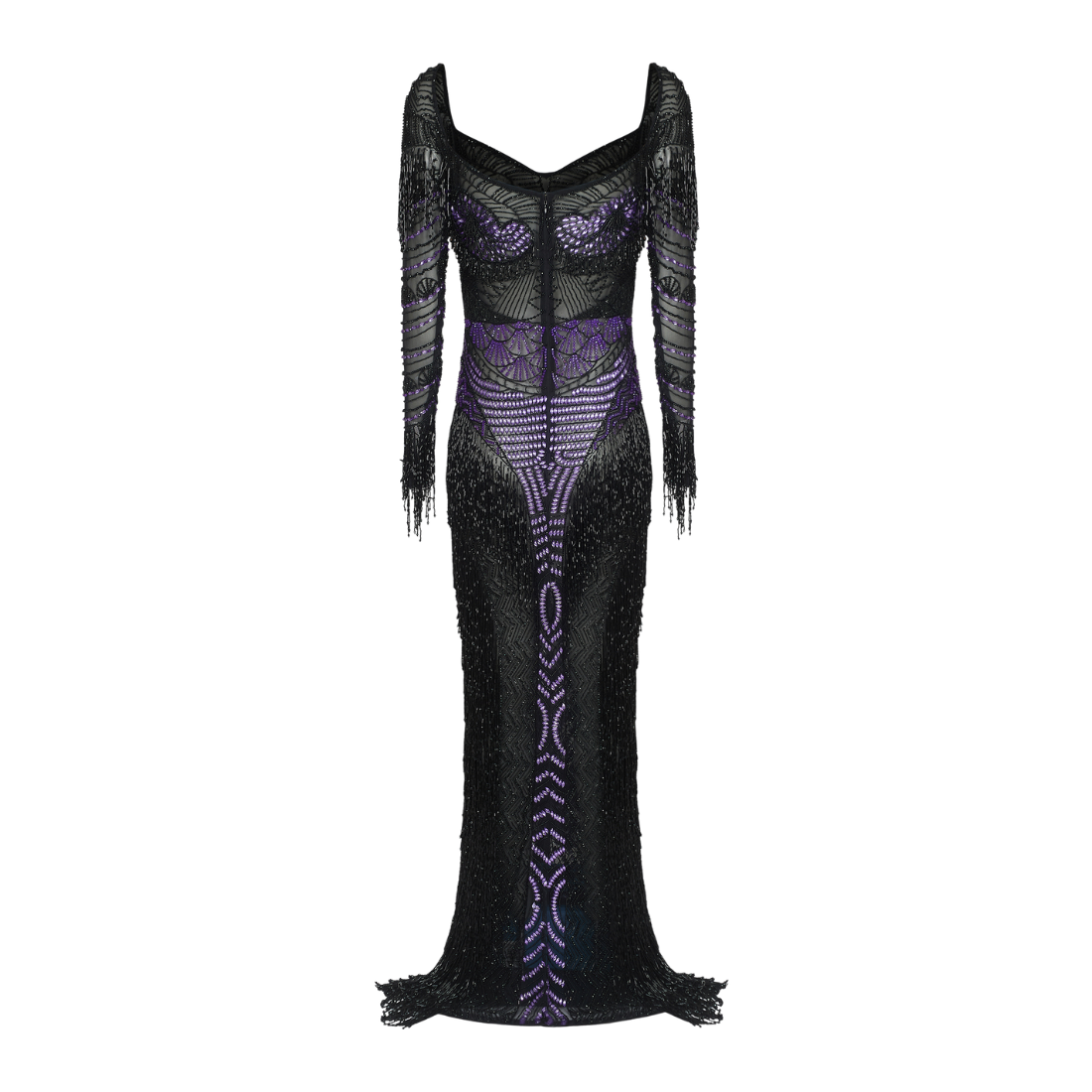 ALANA MAXI DRESS (Black Amethyst)