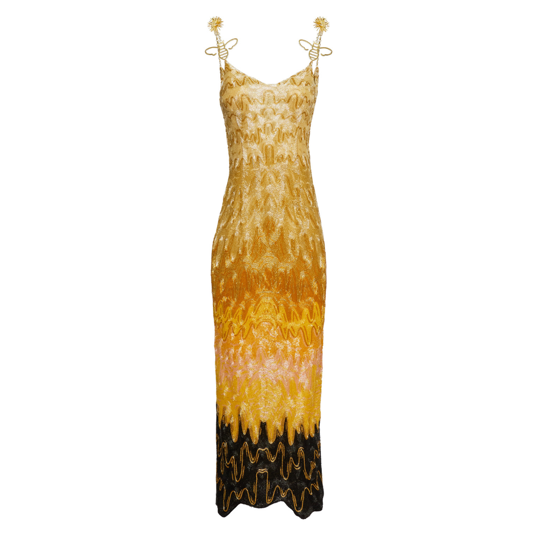 HONEY POLKA WOVEN MAXI DRESS