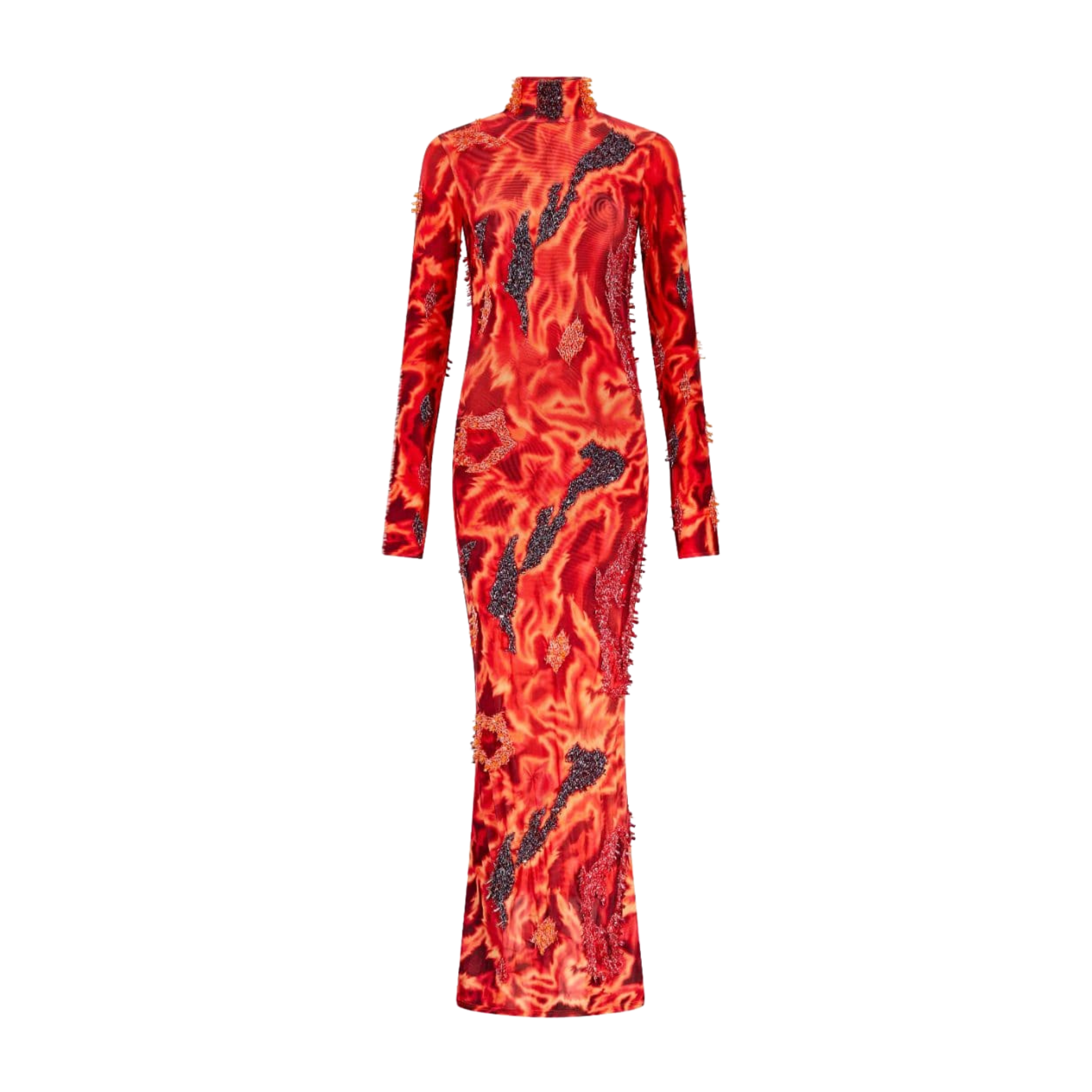 Zusi Dress (Fire Red)