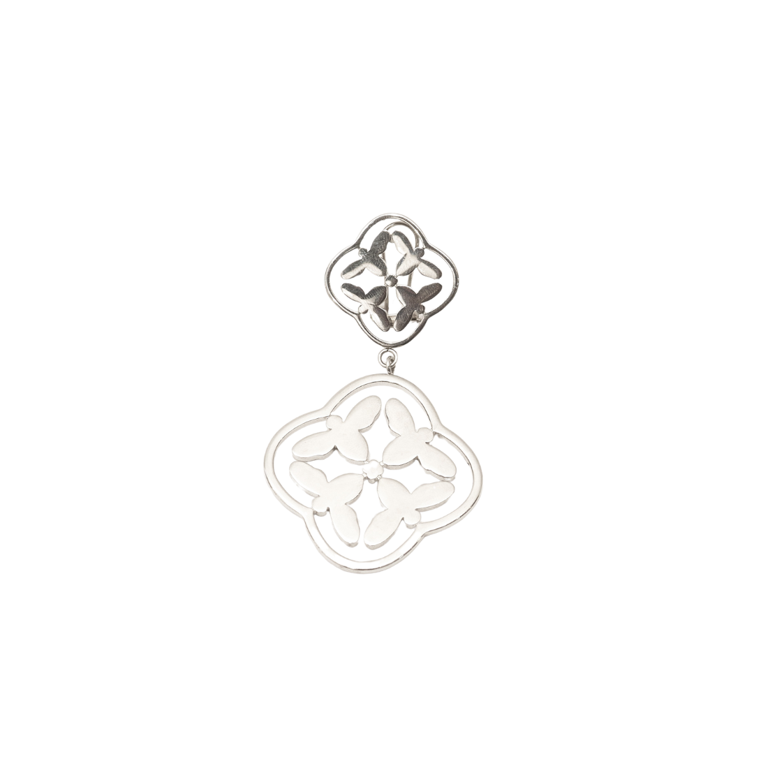 Onalaja Emblem Drop Earrings (Silver)