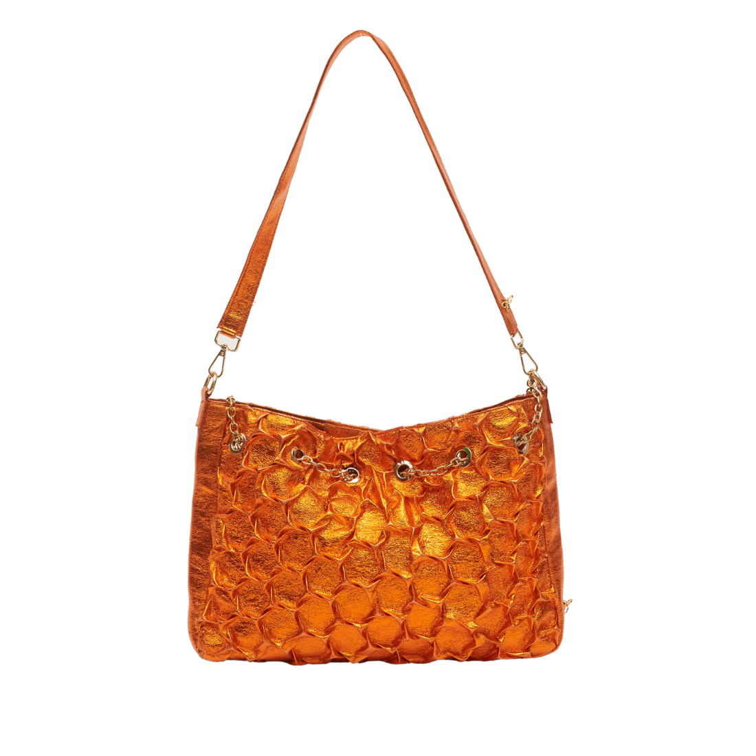 Hexagon Bag (Medium Orange)