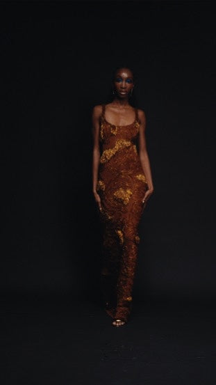 ZELLIE SLIP MAXI (GOLDEN COCOA)