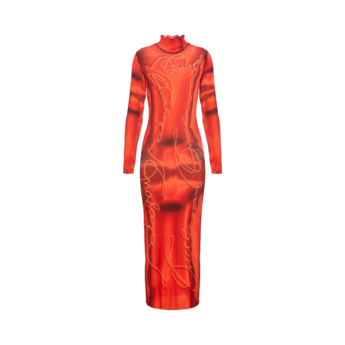 Onalaja Script Dress (Orange)
