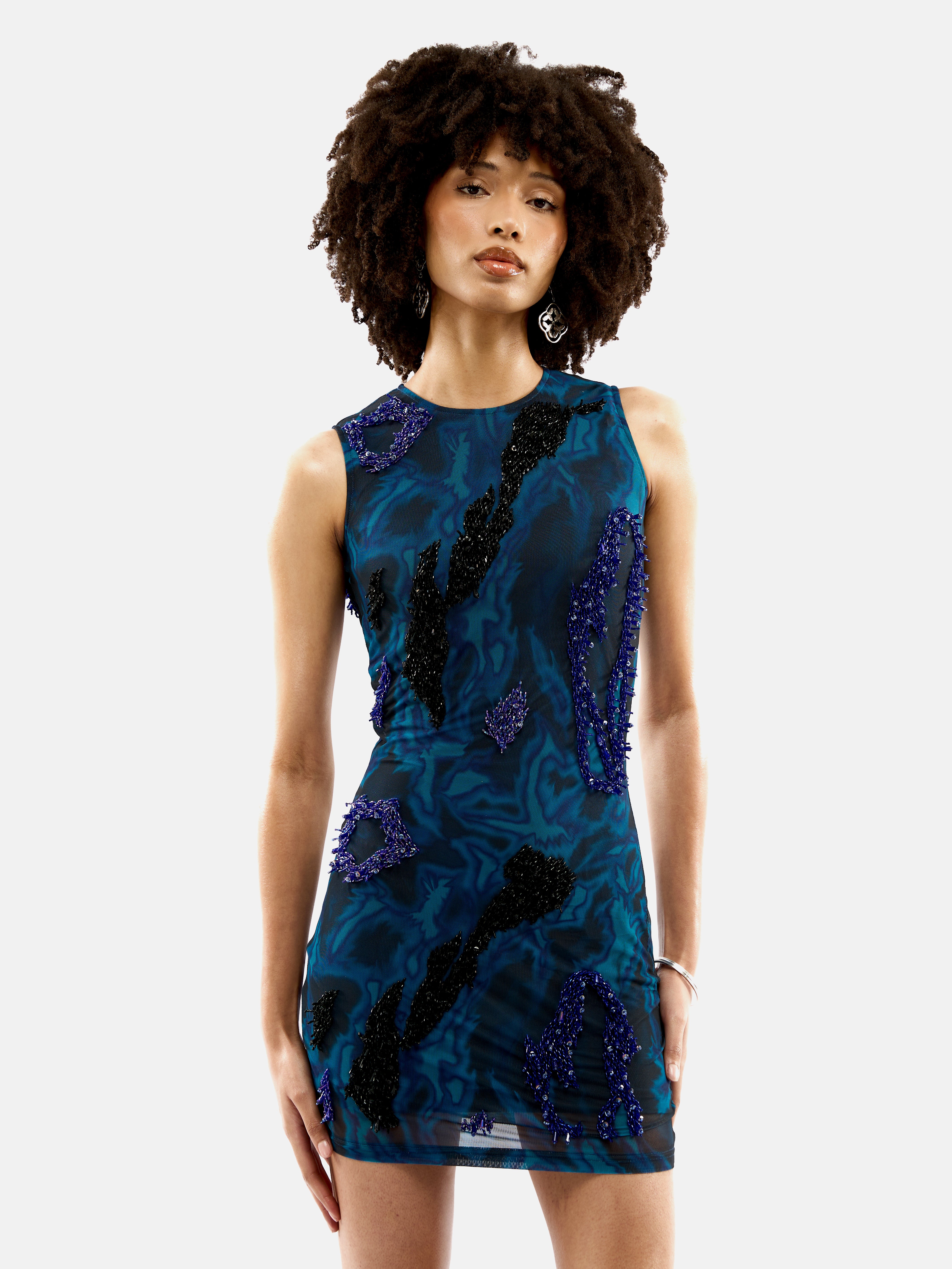 ZUSI MINI SLEEVELESS (SAPPHIRE NOIR)