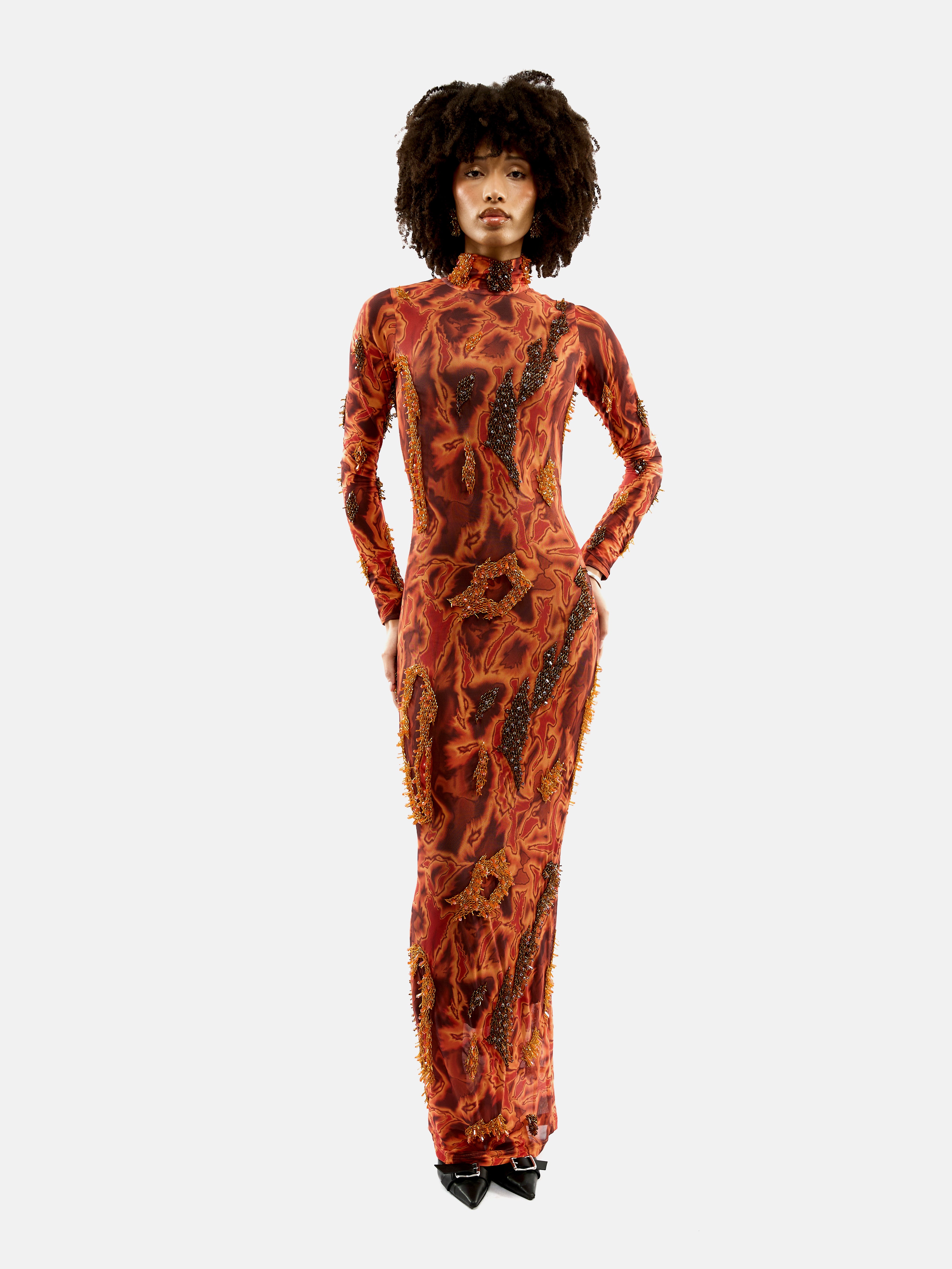 ZUSI DRESS (SIENNA CARAMEL)