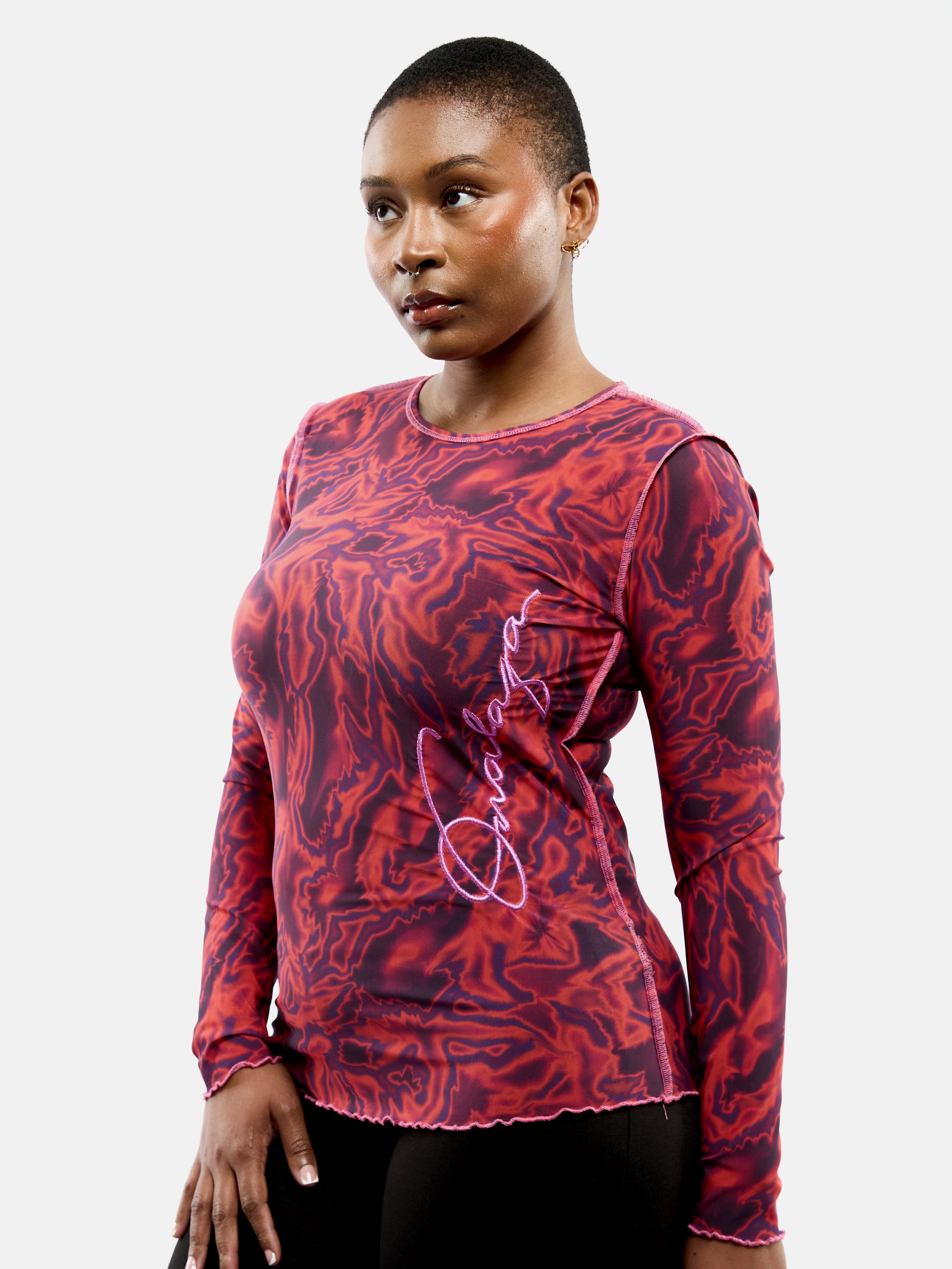 Onalaja Script Zusi Top (Red/Purple)