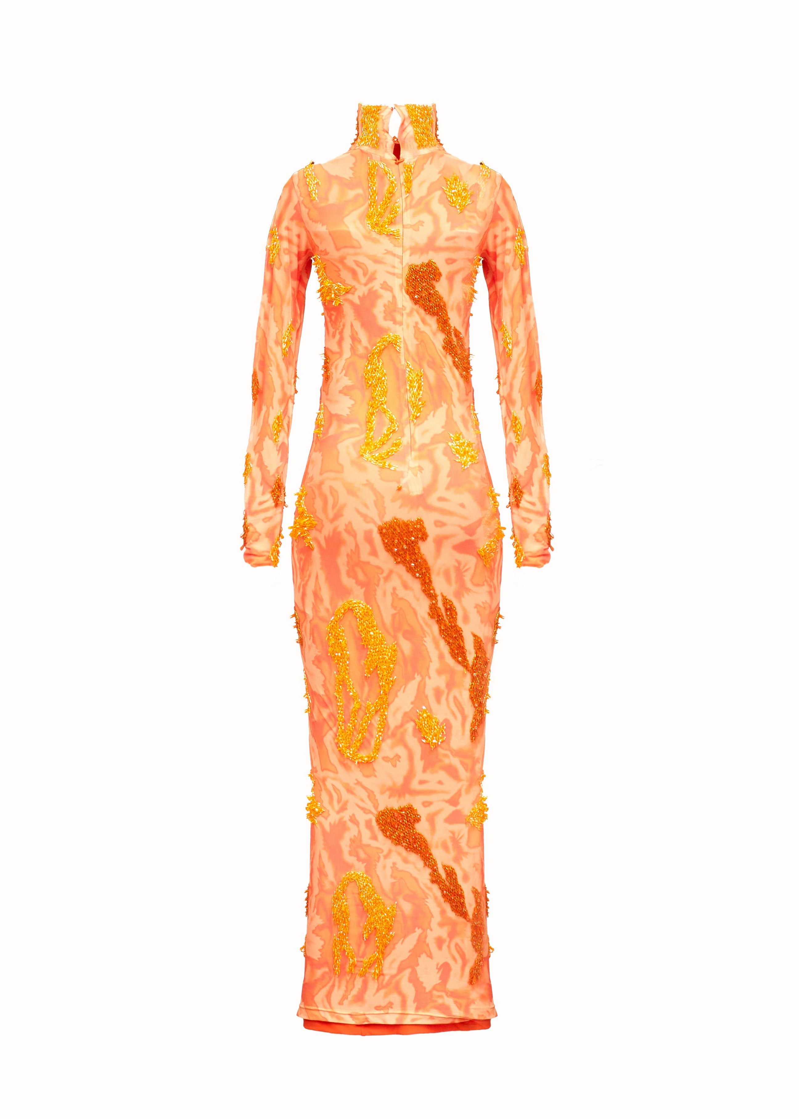 ZUSI DRESS (PEACH FUZZ)