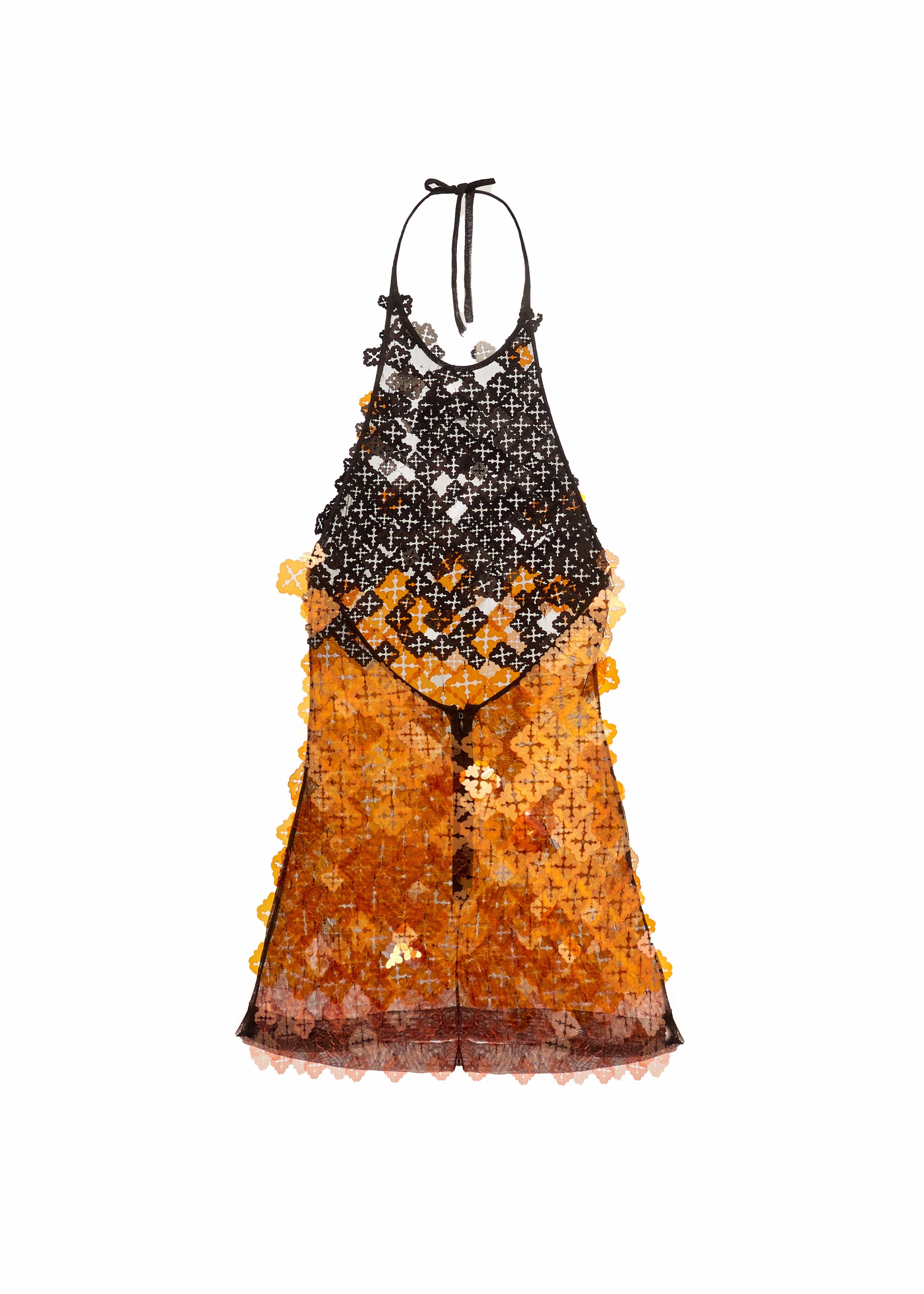 ONALAJA SEQUIN EMBLEM MINI DRESS