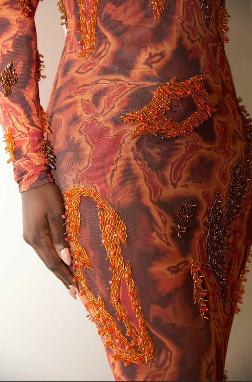 ZUSI DRESS (SIENNA CARAMEL)