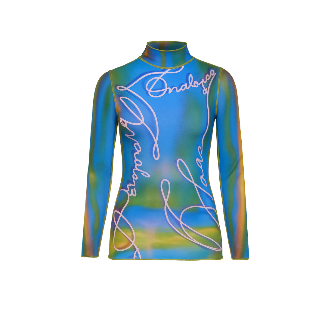 Onalaja Script Top (Blue Green)