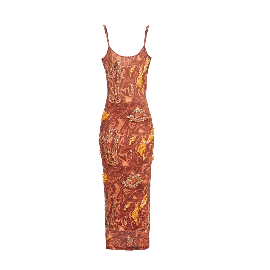 ZUSI DRESS (CHOCO SLIP)