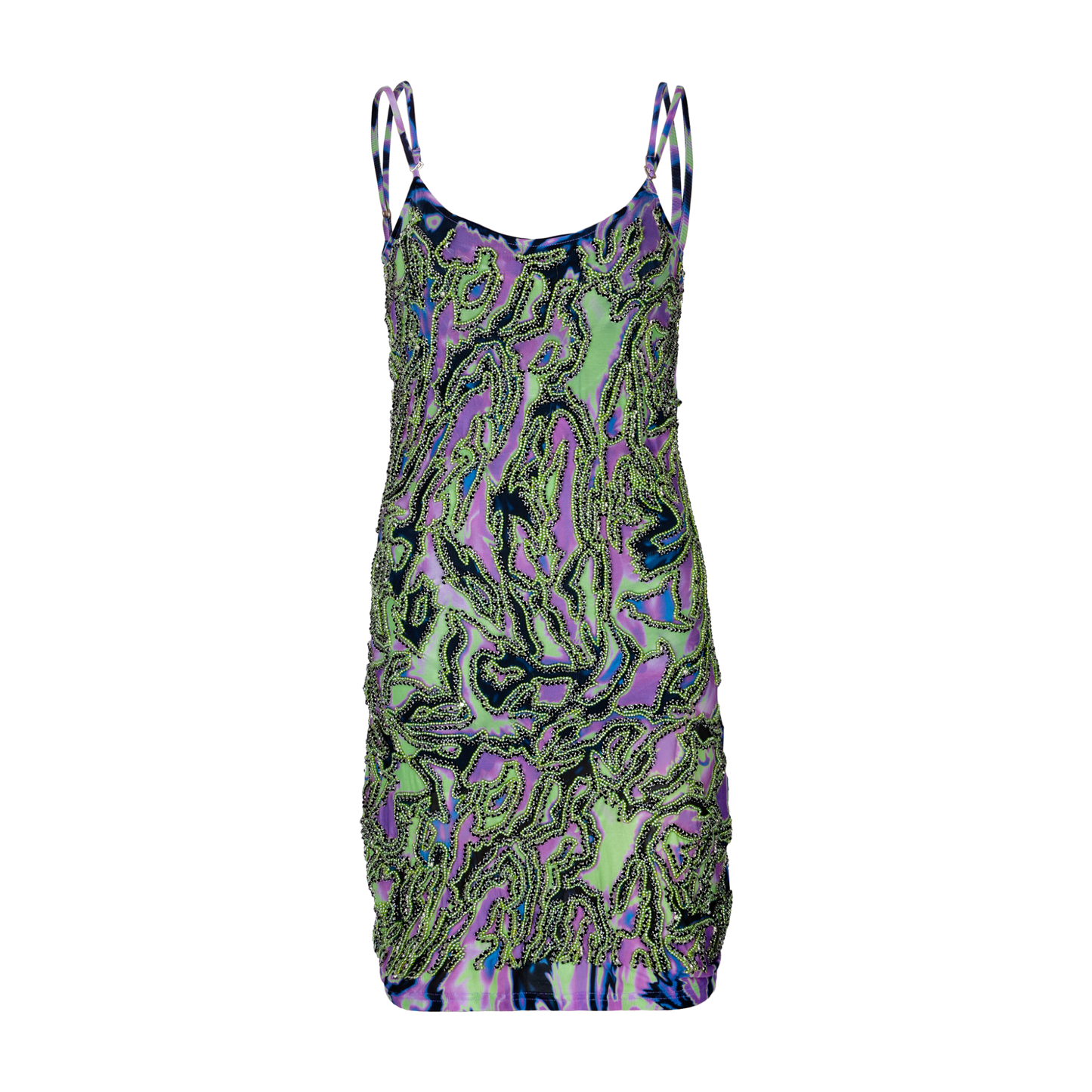 Zuwa Slip Mini Dress (Rainforest)