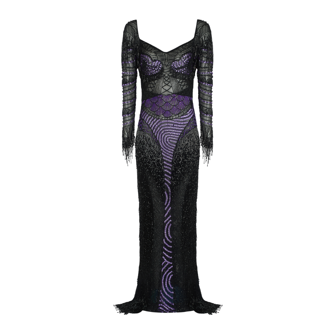 ALANA MAXI DRESS (Black Amethyst)