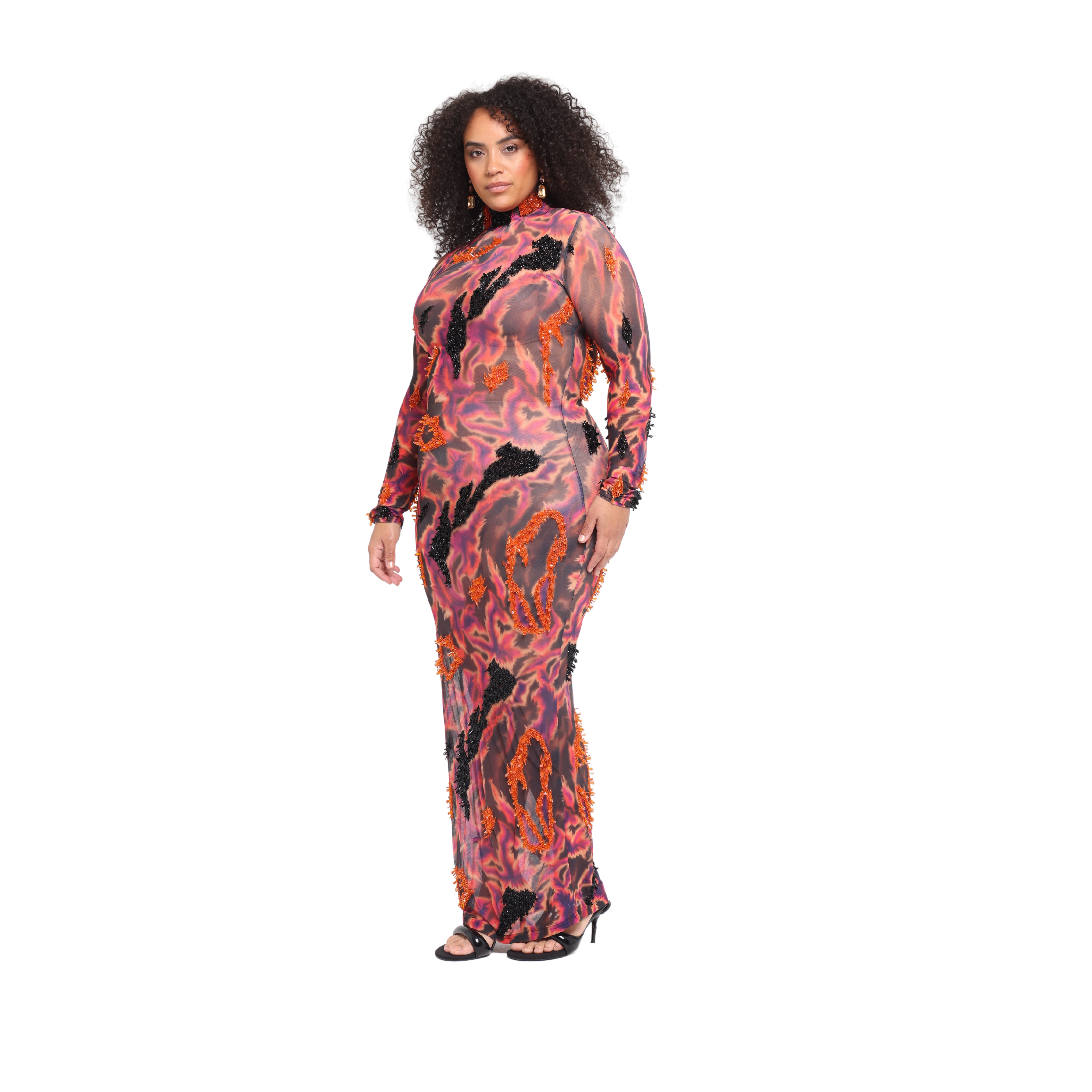 zusi maxim maxi dress in red & purple combo onalaja Onalaja - Onalaja Zusi Maxim Dress