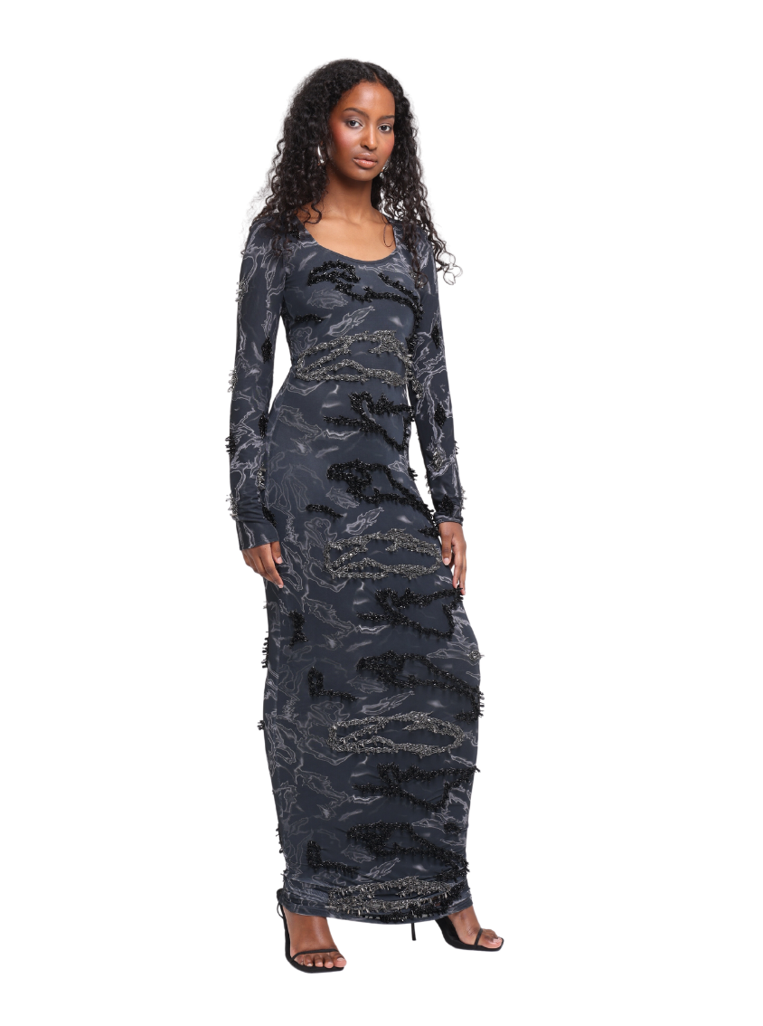 Zusi Maxi Dress (Storm)