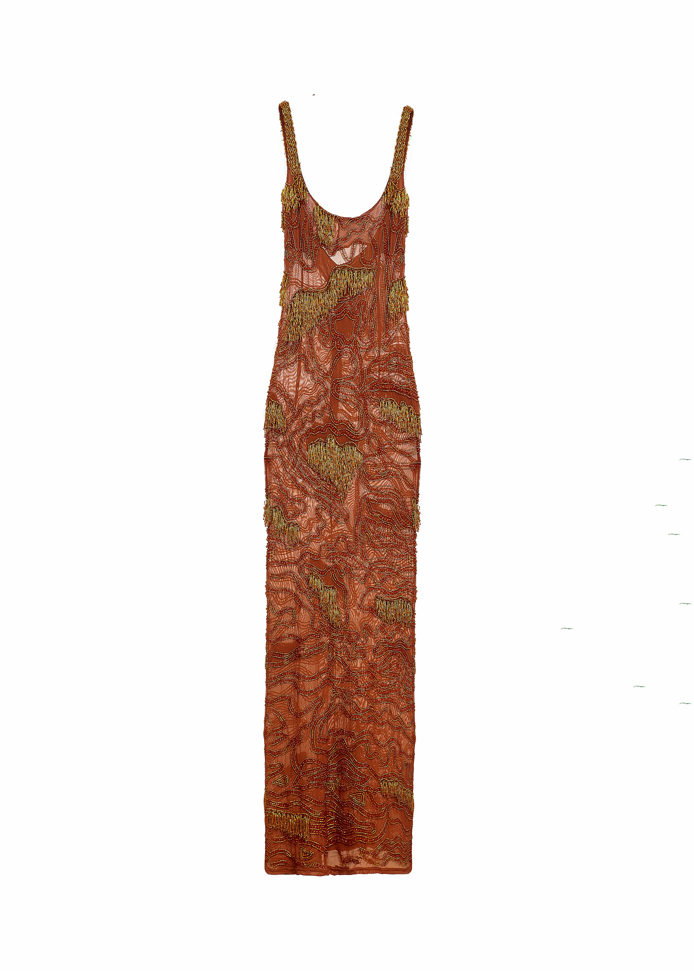ZELLIE SLIP MAXI (GOLDEN COCOA)