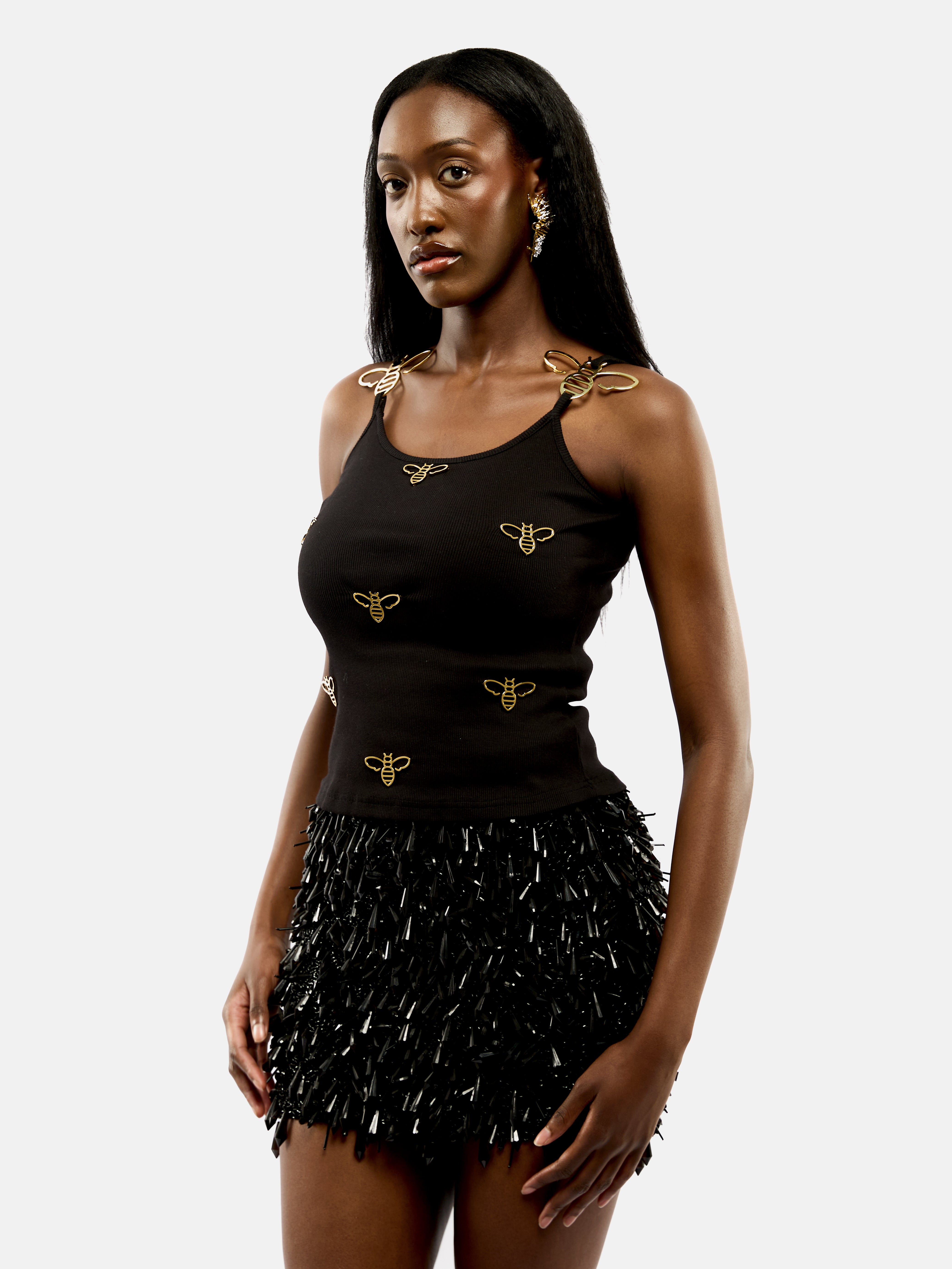 Onalaja Bee Tank (Black/Gold)