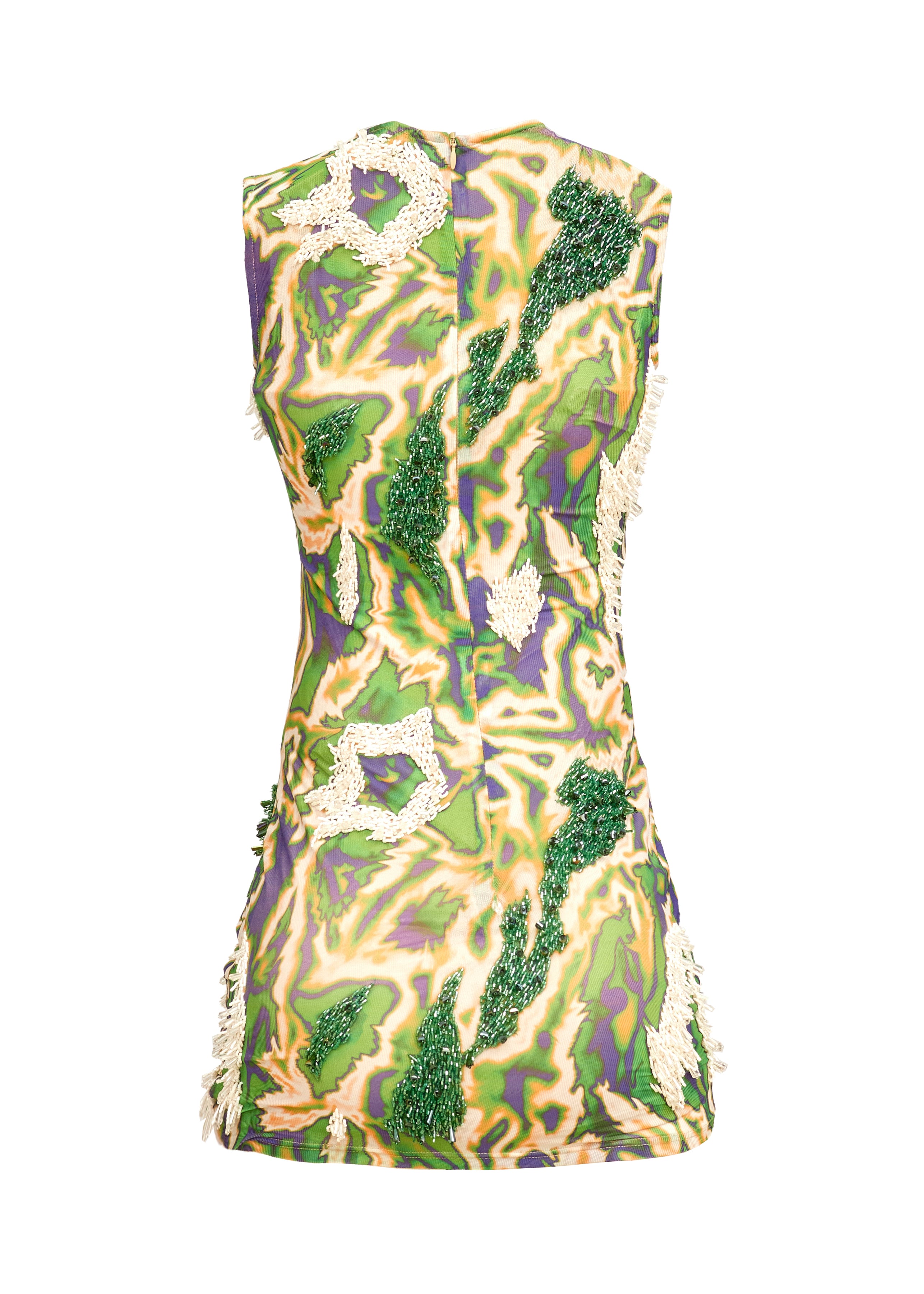 ZUSI MINI SLEEVELESS (GREEN FUZZ)