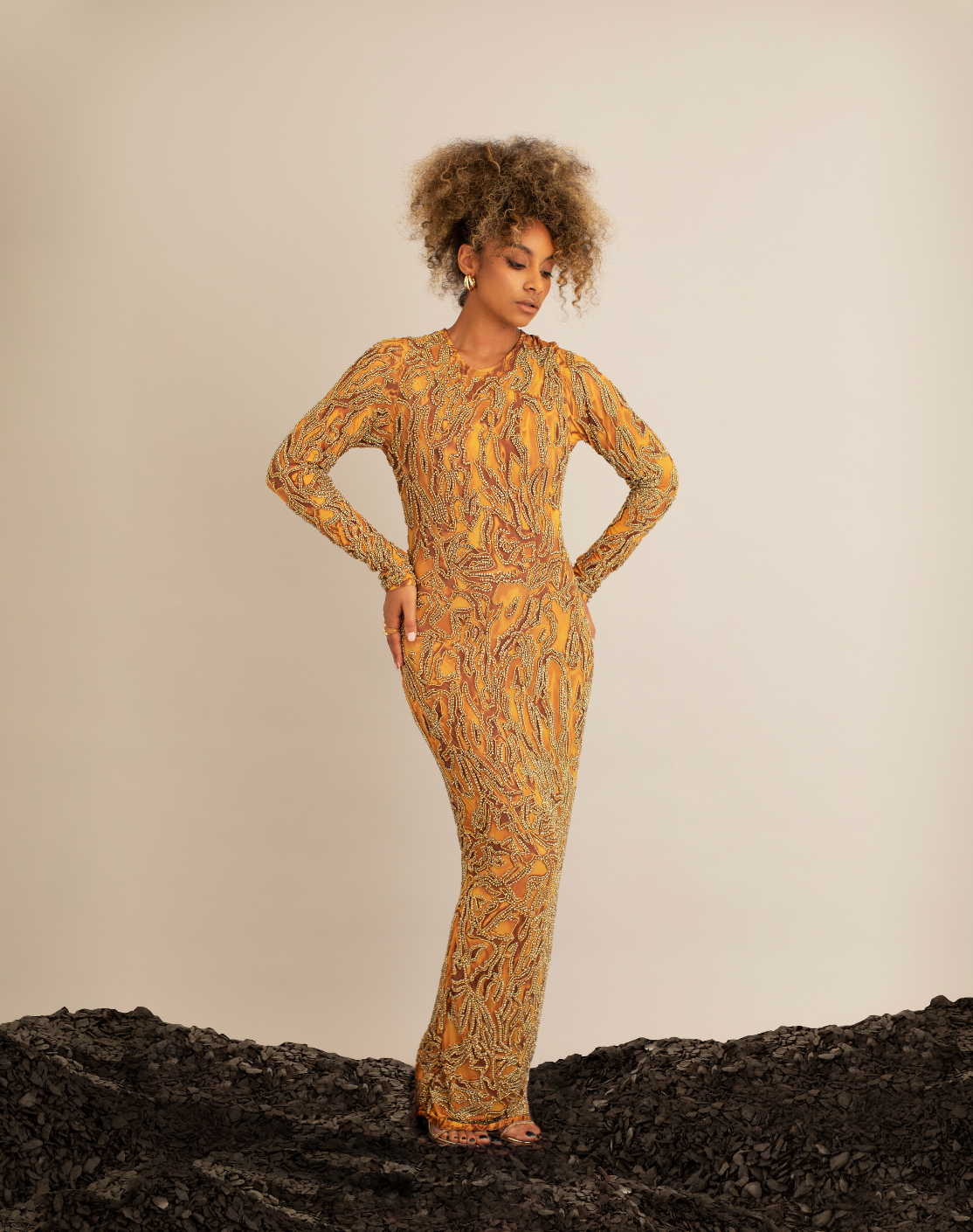Zuwa Dress (Gold)