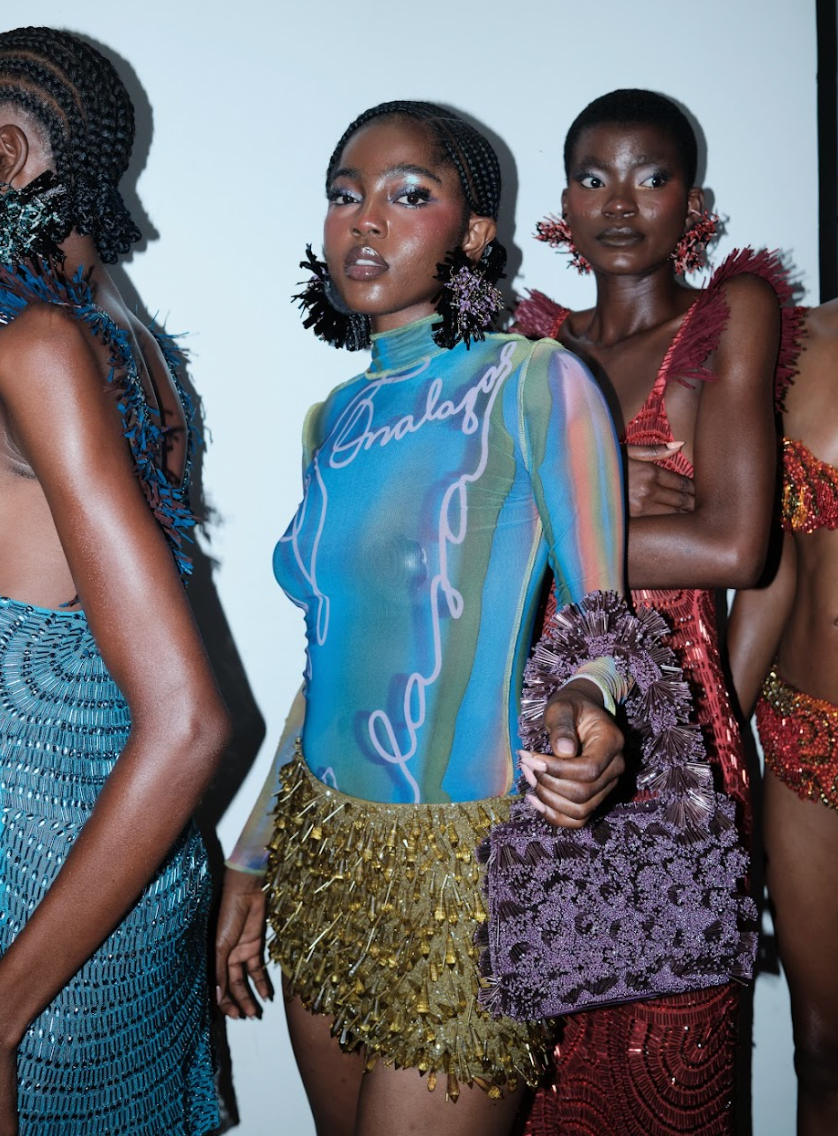 Onalaja Script Top (Blue Green)