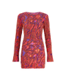 Zuwa Mini Dress (Purple/ Red)