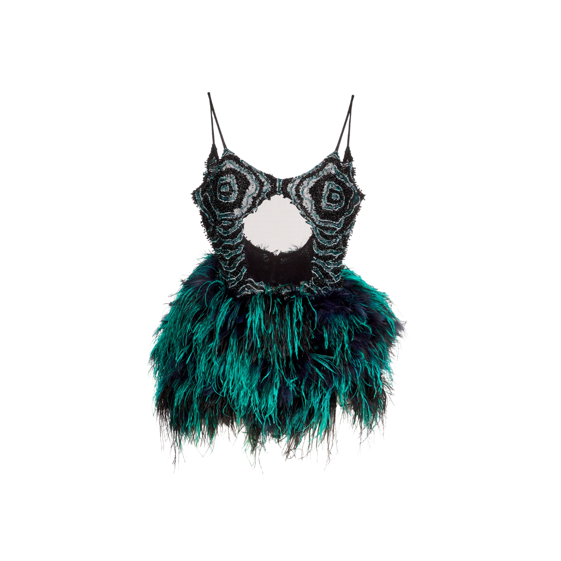 NIA FEATHER MINI DRESS