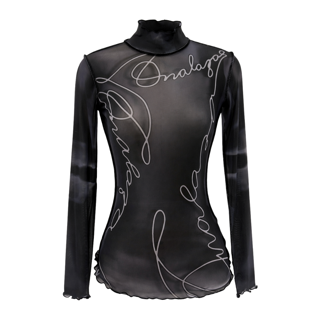 Onalaja Script Top (Black and White)