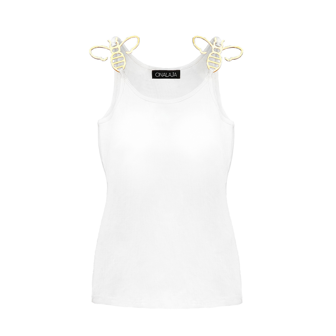 Onalaja Bee Plain Tank (White)