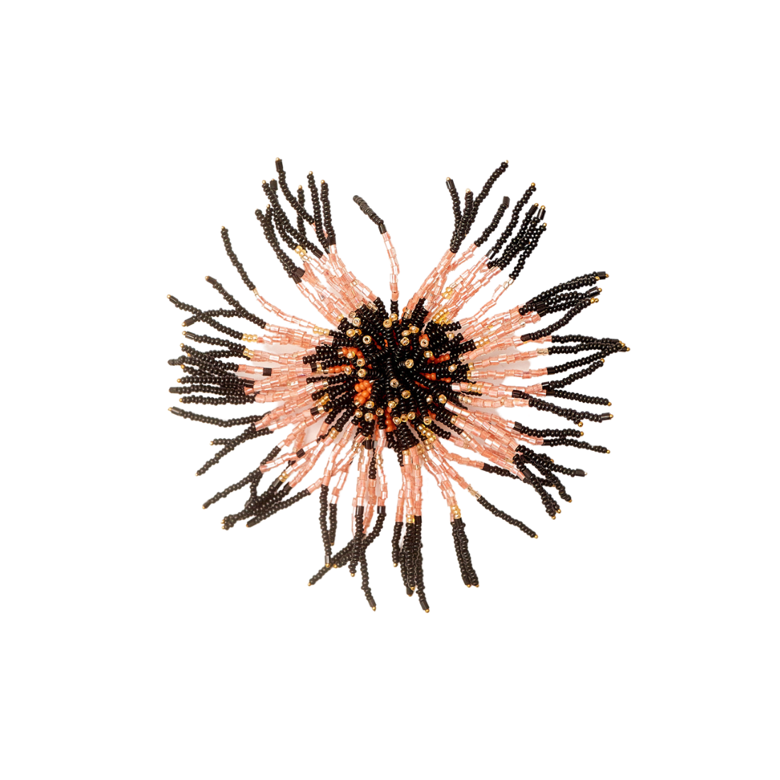 SOLARA EARRINGS (PEACH/BLACK)