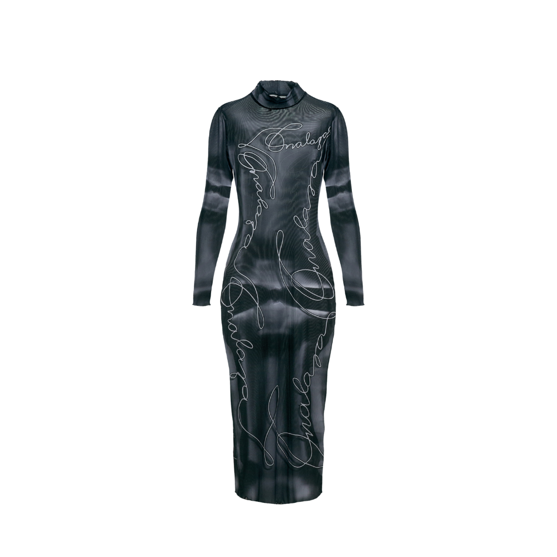 Onalaja Script Dress (Black)
