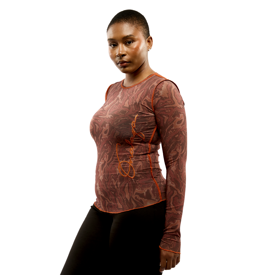 Onalaja Script Zusi Top (Brown)