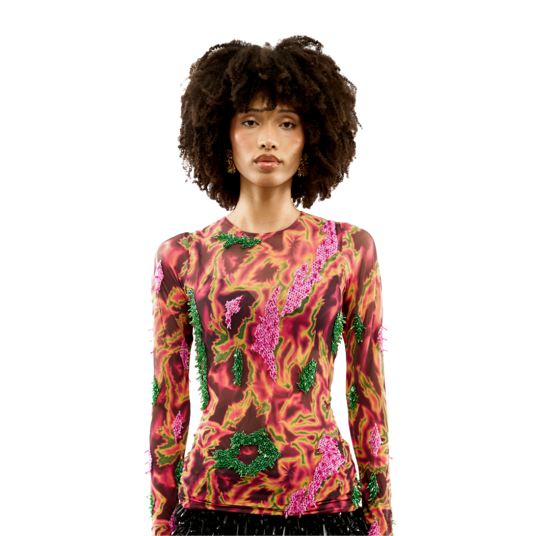 ZUSI TOP (GREEN/PINK)