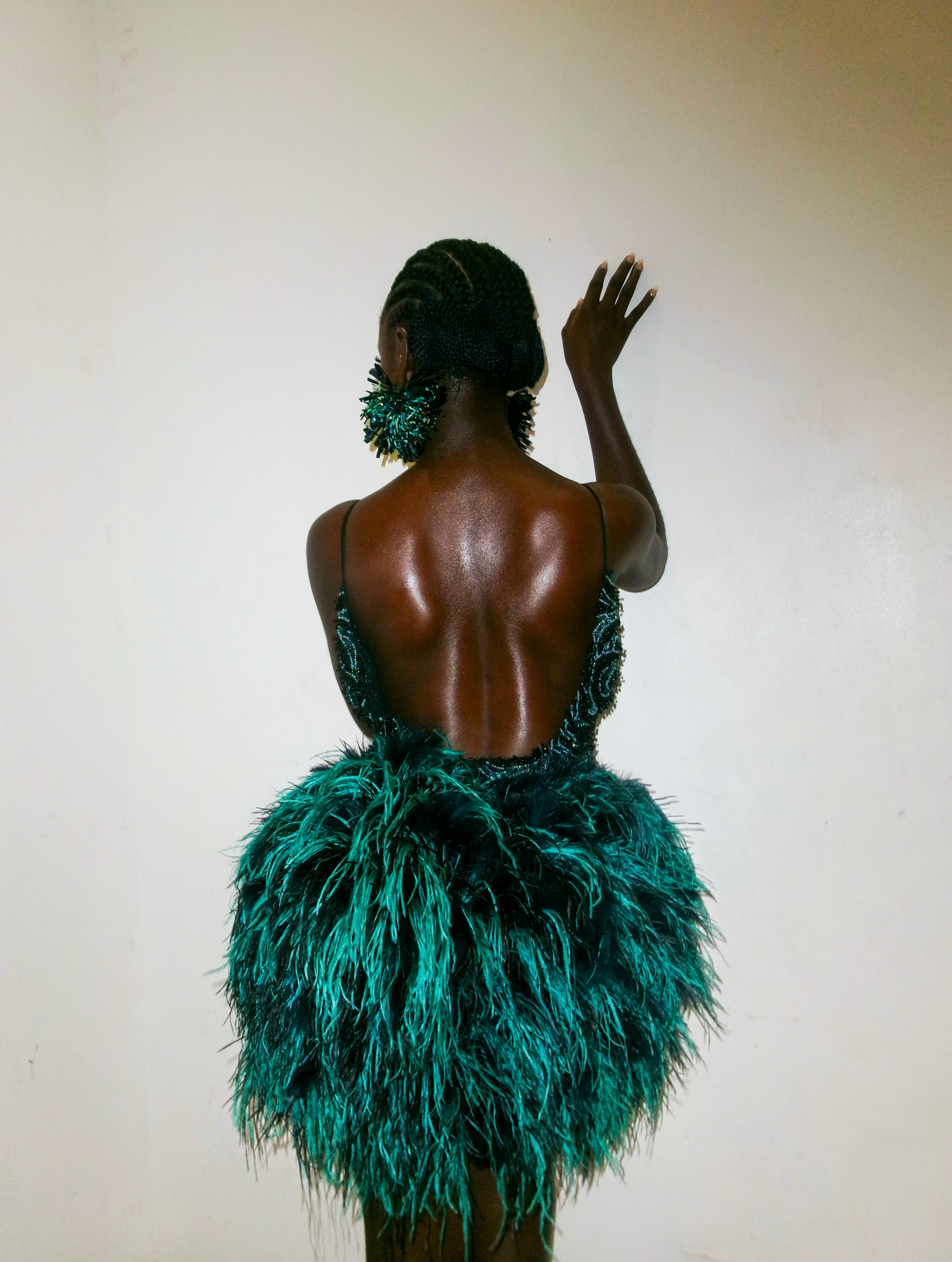 NIA FEATHER MINI DRESS